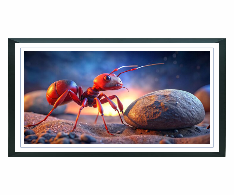 "Antsy: The Gaze of Strength" – 4ft x 2ft Picture Frame