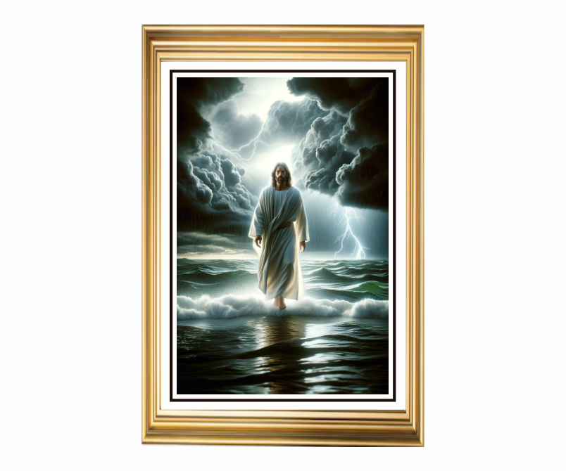"Master of the Storm" - 4ft x 2.5ft Portrait Picture Frame
