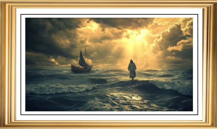"Walking on Water" Picture Frame (3ft x 4ft) - Image 2